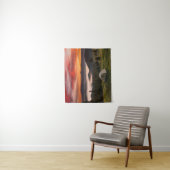 Bergen | Camping Foggy Sunrise Wandkleed (In situ)