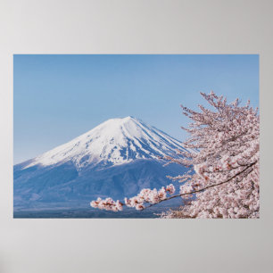 Bergen De berg Fuji Tokio, Japan Poster