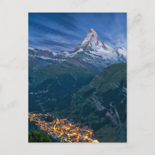 Bergen De Matterhorn, Zermatt, Zwitserse Alpen Briefkaart
