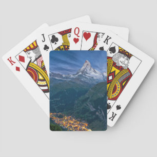 Bergen   De Matterhorn, Zermatt, Zwitserse Alpen Pokerkaarten