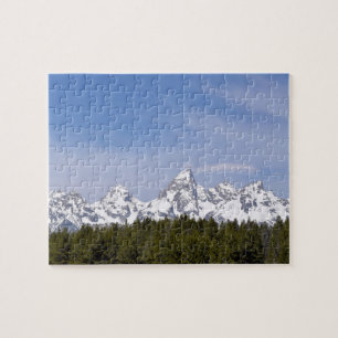 Bergen, dennenbomen en blauwe luchten - 8x10 inch legpuzzel