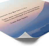 Bergen die uit het Zee groeien Poster (Hoek)