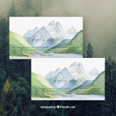 Bergen - display douche informatiekaartje