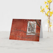 Bergen en Barn, Birthday Kaart (Gele Bloem)