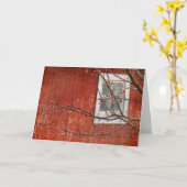 Bergen en Barn, Birthday Kaart (Gele Bloem)