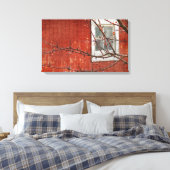 Bergen en Barn Canvas Afdruk (Insitu (Slaapkamer))