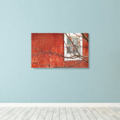 Bergen en Barn Canvas Afdruk (Insitu (Houten vloer))