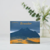 Bergen en bewolkte lucht in Ecuador Briefkaart (Staand voorkant)