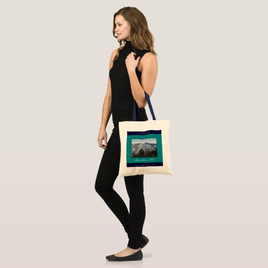Bergen en bomen, Boulder, CO-Canvas tas (Voorkant (model))