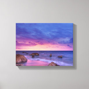 Bergen en het meer Schilderachtig Natuur Foto Canvas Afdruk