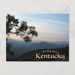 Bergen en landschap in Kentucky Briefkaart