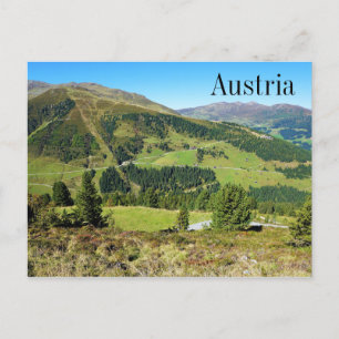 Bergen en meadows Zillertal Oostenrijk Briefkaart