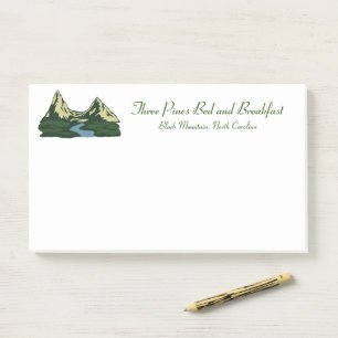 Bergen en rivier - post-it® notes