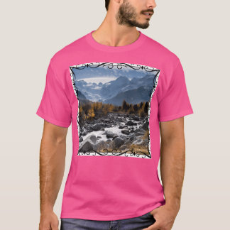 Bergen en rivieren actief t-shirt