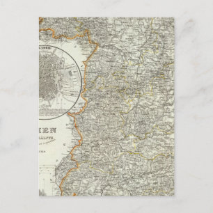 Bergen en rivieren in Madrid Briefkaart