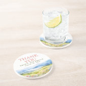 Bergen en Wildbloemen Dank u Zandsteen Onderzetter (Zijkant)