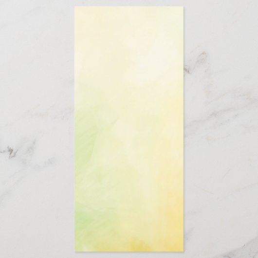 Bergen en wilde bloemen Landschap Weduwschap Menu (Achterkant)