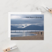 Bergen en Zee Bijbelvers Sympathiekaart Kaart (Voorkant / Achterkant in situ)