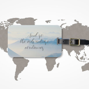 bergen en zo blijft het avontuur citeren bagagelabel