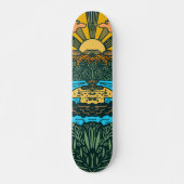 Bergen en zon skateboard (Voorkant)
