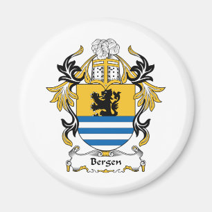 Bergen Family Crest Magneet