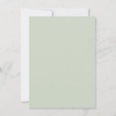 bergen Fog Spruce Pine Trees Rustic Save The Date (Achterkant)