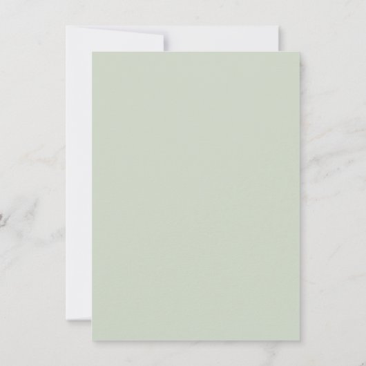 bergen Fog Spruce Pine Trees Rustic Save The Date (Achterkant)
