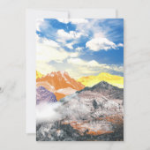 Bergen (fotomontage) 1 bedankkaart (Voorkant)