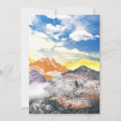 Bergen (fotomontage) 1 bedankkaart (Achterkant)