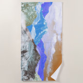 Bergen (fotomontage) 2 strandlaken (Voorkant)