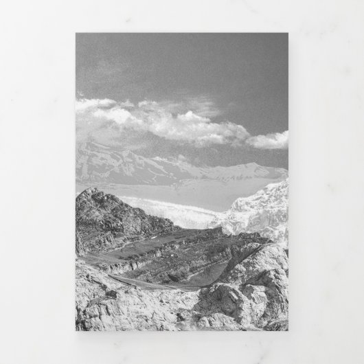 Bergen (fotomontage) 3 drieluik wenskaart (Cover)