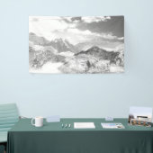 Bergen (fotomontage) 3 spandoek (Beurs)