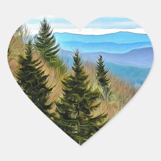 Bergen Hart Sticker (Voorkant)