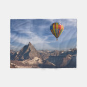 Bergen | Heet Air Ballon Matterhorn Swiss Alps Fleece Deken (Voorkant (Horizontaal))