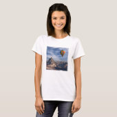 Bergen | Heet Air Ballon Matterhorn Swiss Alps T-shirt (Voorkant volledig)