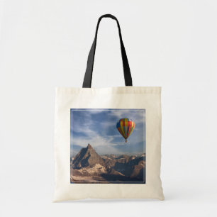 Bergen Heet Air Ballon Matterhorn Swiss Alps Tote Bag
