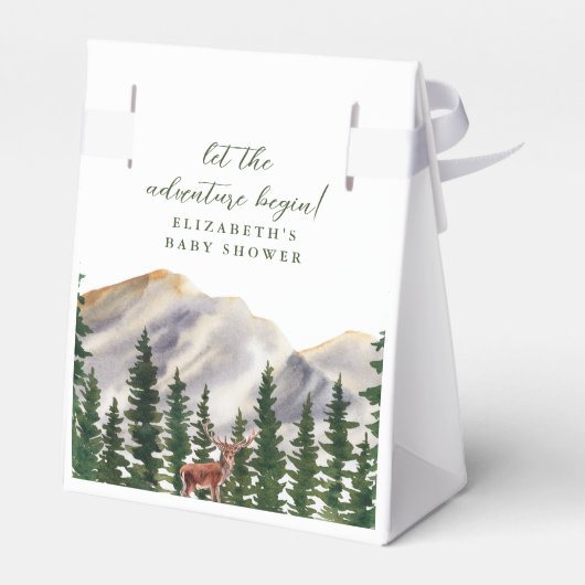 Bergen Herten Baby shower Dank u Bedankdoosjes (Achterkant)