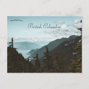 Bergen in Brits-Columbia Canada Briefkaart