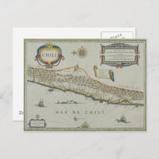 Bergen in Chili Briefkaart (Voorkant / Achterkant)