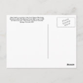 Bergen in Colorado Briefkaart (Achterkant)