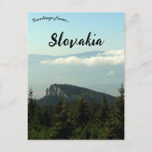 Bergen in de regio Liptov in Slowakije Briefkaart