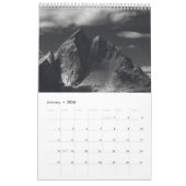 Bergen in zwart-wit v2 fotokalender kalender (Jan 2026)