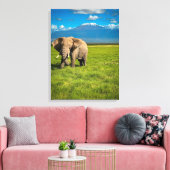 Bergen | Kilimanjaro Tanzania, Afrika Canvas Afdruk (Insitu (Woonkamer))