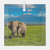 Bergen | Kilimanjaro Tanzania, Afrika Glas Ornament (Voorkant)