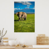 Bergen | Kilimanjaro Tanzania, Afrika Poster (Keuken)