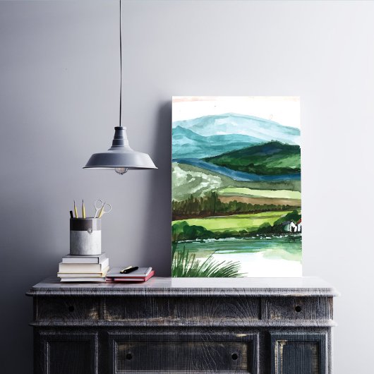 Bergen Landschap Muur Kunst Canvas Afdruk