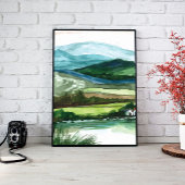 Bergen Landschap Muur Kunst Canvas Afdruk