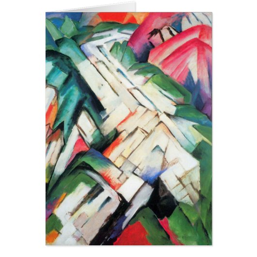 Bergen (landschap) van Franz Marc,  kunst (Voorkant)