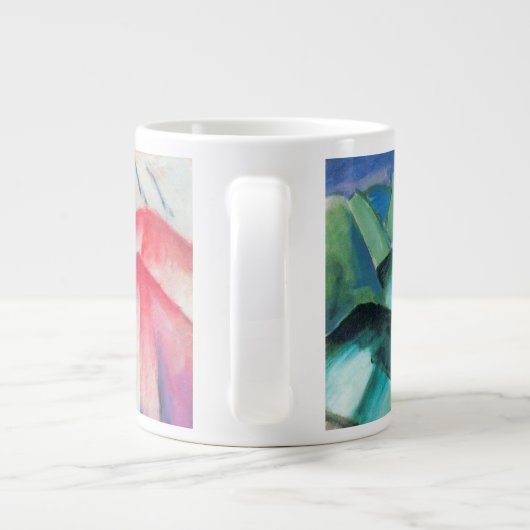 Bergen (landschap) van Franz Marc,  kunst Jumbo Beker (Achterkant)