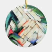 Bergen (landschap) van Franz Marc,  kunst Keramisch Ornament (Voorkant)